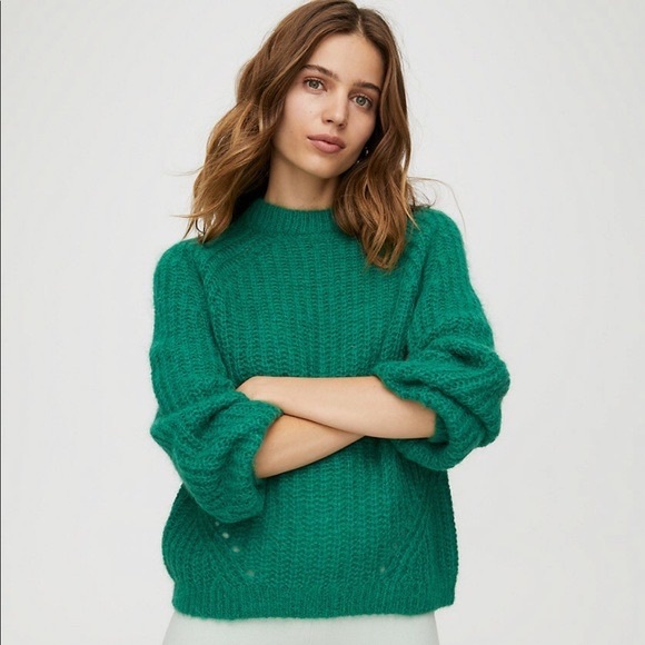 Aritzia Wilfred Saba Sweater in Green - Picture 13 of 14